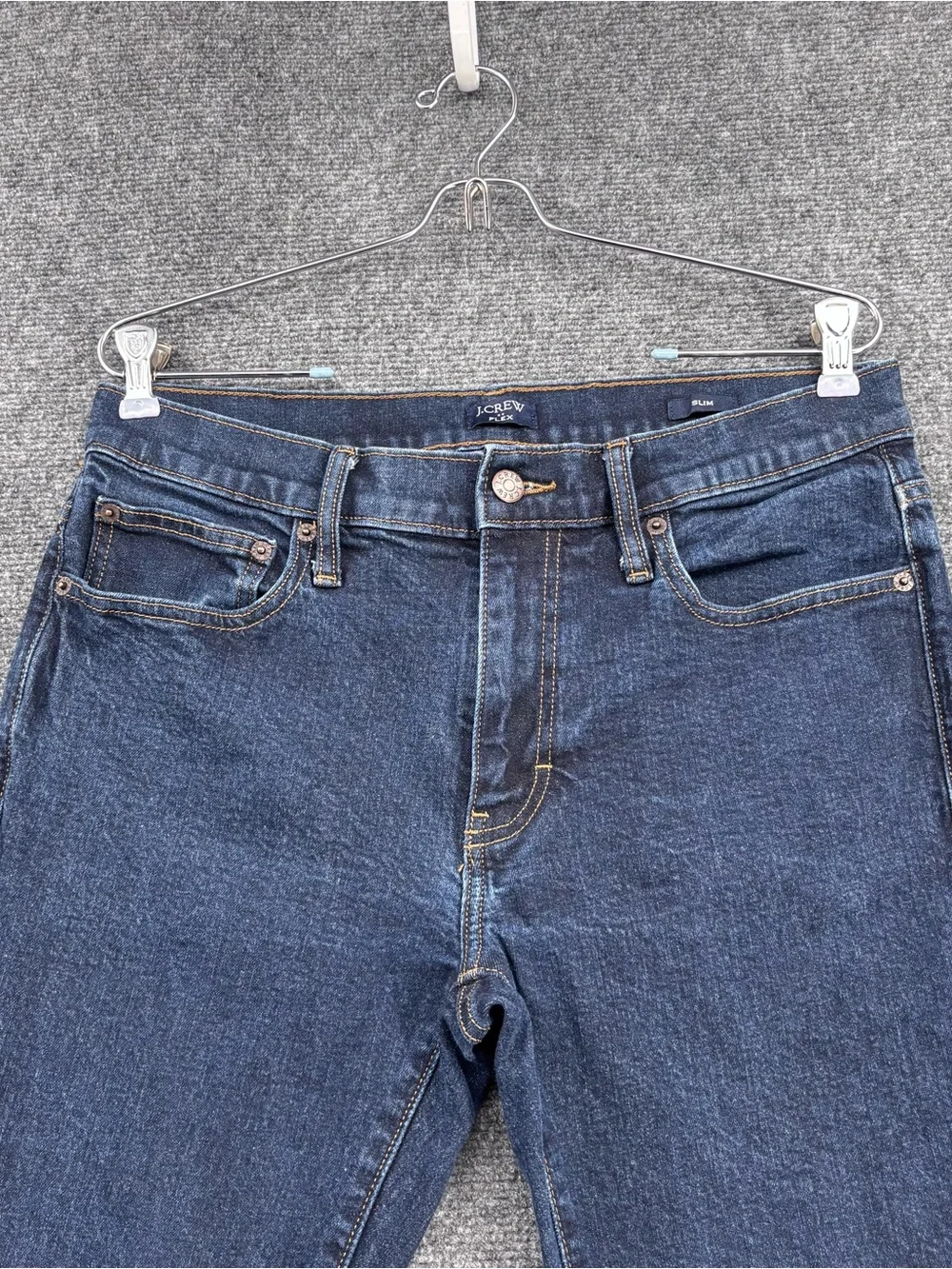 J Crew Dark Wash Flex Jeans Men’s 33X31* Slim Straight Leg